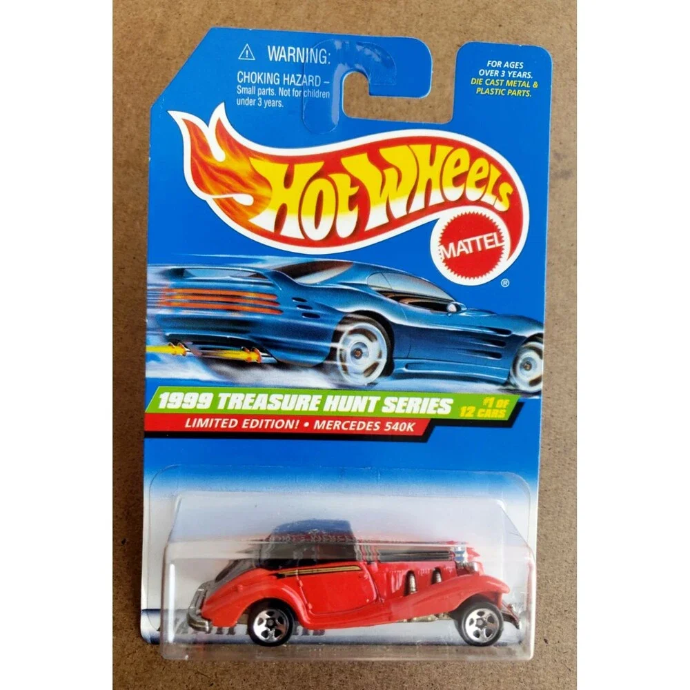Hot Wheels MERCEDES 540K RED Limited Edition 1999 TREASURE HUNTS SERIE 01/12 MOC
